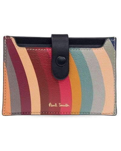 Paul Smith Leather Card Case - Red