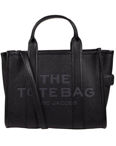 Marc Jacobs The Leather Medium Tote Bag - Black