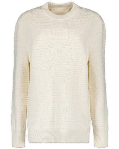 Givenchy All-over 4g Patterned Crewneck Jumper - White