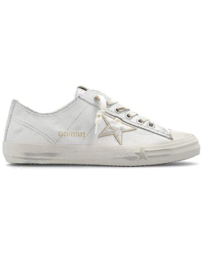 Golden Goose V-star 2 Lace-up Trainers - White