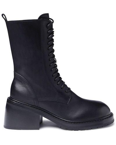 Ann Demeulemeester Lace-up Ankle Boots - Blue