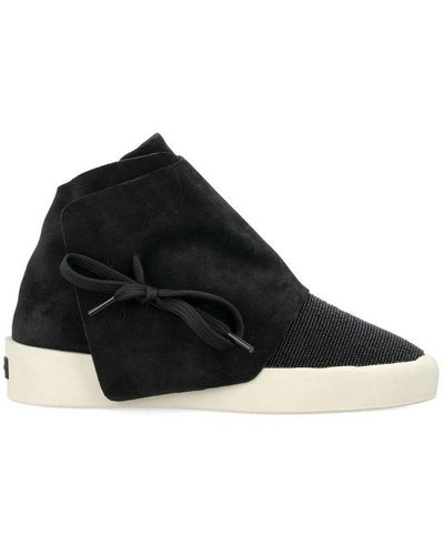 Fear Of God Moc Bead-detailed Round-toe Trainers - Black