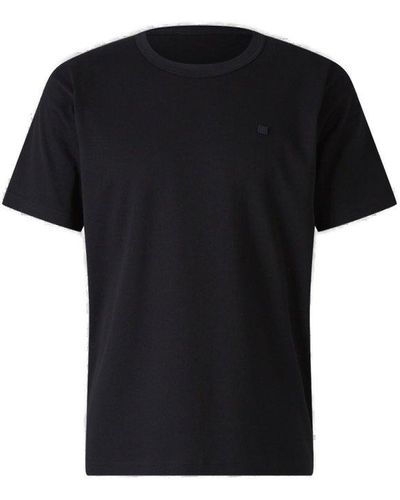 Acne Studios Logo Patch Crewneck T-shirt - Black
