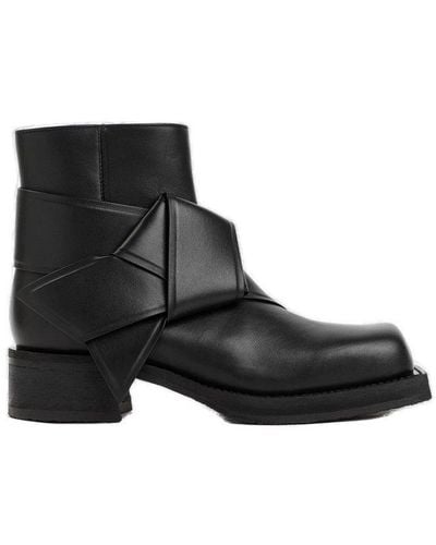 Acne Studios Musubi Knot Detailed Boots - Black