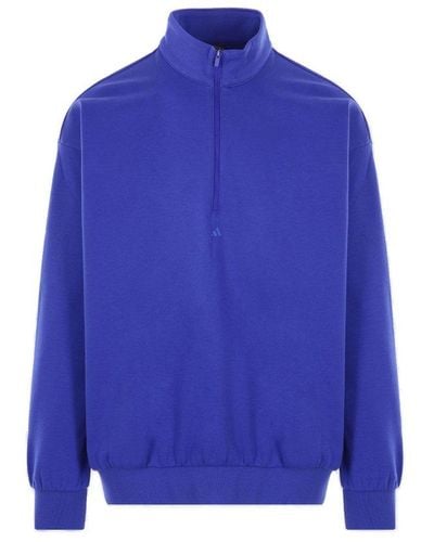adidas Basketball Half-zip Sweatshirt - Blue