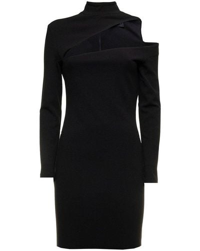 Solace London The Rowan Cut-out Mini Dress - Black