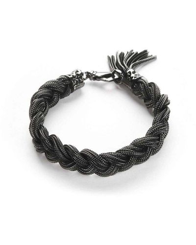 Emanuele Bicocchi Medium Braided Bracelet - Metallic