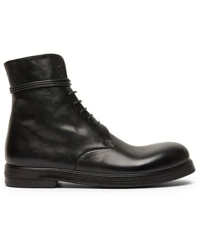 Marsèll Zucca Lace-up Ankle Boots - Black