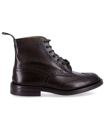 Tricker's Stow Country Lace-up Boots - Black