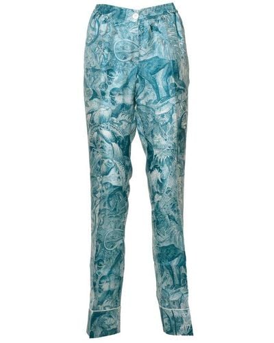 F.R.S For Restless Sleepers Graphic Print Pants - Blue