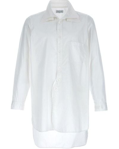 Yohji Yamamoto Double Collar Shirt Shirt, Blouse - White