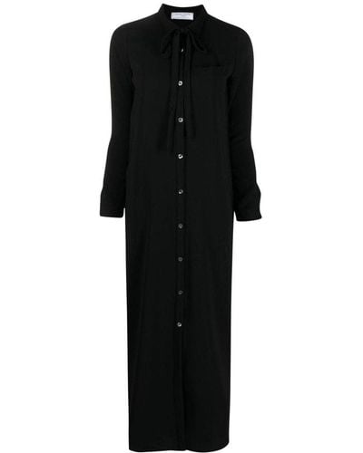 Societe Anonyme Bow Detailed Midi Dress - Black