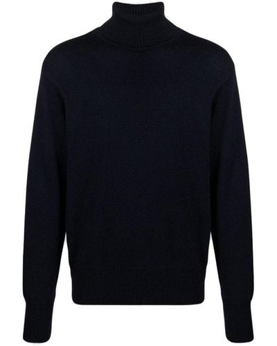 Societe Anonyme Roll-neck Straight Hem Sweater - Blue