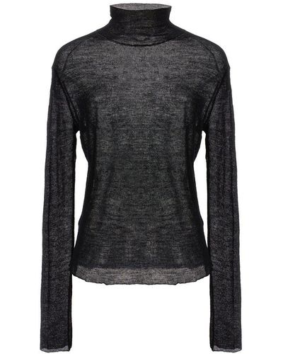 Jil Sander Semi-sheer Sweater Sweater, Cardigans - Black