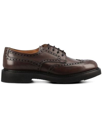Church's Round Toe Lace-up Shoes - Brown