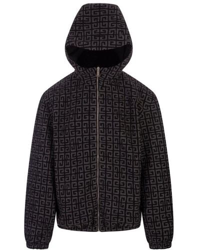 Givenchy Monogrammed Zip-up Jacket - Black
