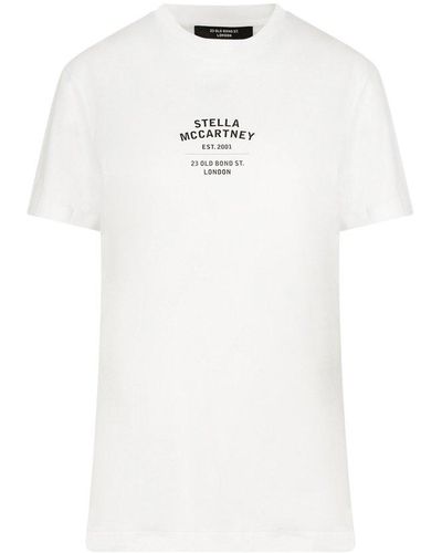 Stella McCartney Address Print T-shirt - White