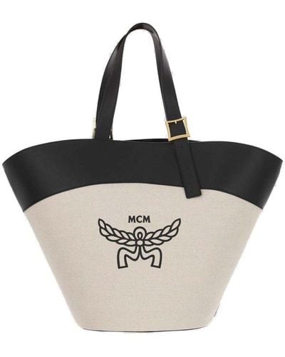 MCM Himmel Large Tote Bag - Black