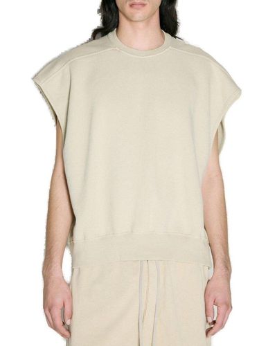 Rick Owens DRKSHDW Tatlin Crewneck Sleeveless Sweatshirt - Natural