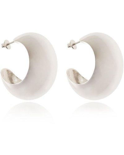 Isabel Marant Brass Earrings - White