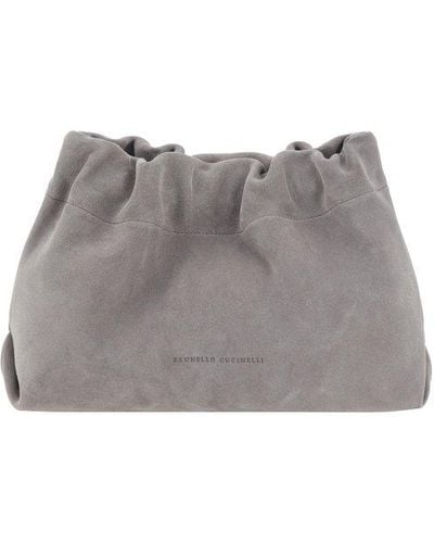 Brunello Cucinelli Shoulder Bags - Gray