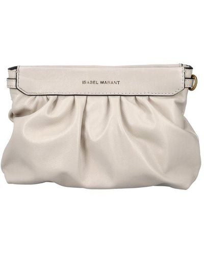 Isabel Marant Miniluz Mini Clutch Bag - White