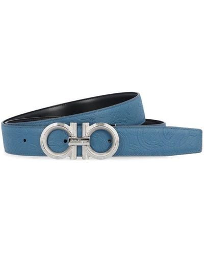 Ferragamo Buckled Fastened Belt - Blue