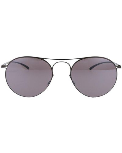 Mykita X Maison Margiela Round Frame Sunglasses - Black