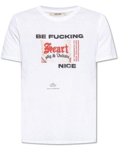 Zadig & Voltaire 'ted' Printed T-shirt, - White