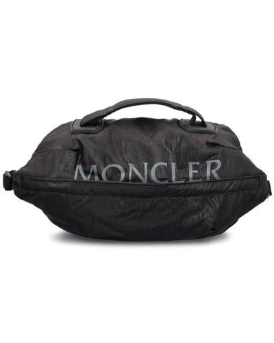 Moncler Alchemy Logo Printed Belt Bag - Black