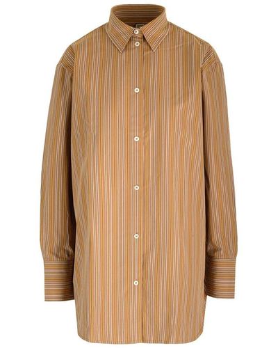 Totême Striped Buttoned Shirt - Natural