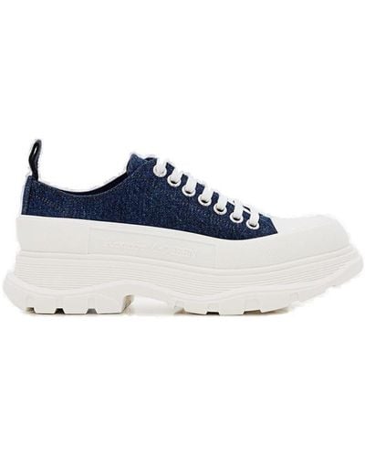Alexander McQueen 45mm Tread Slick Lace-up Trainers - Blue