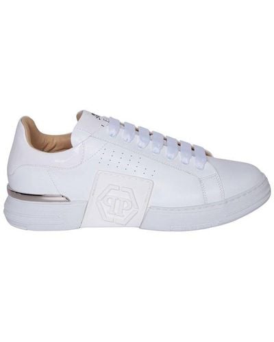 Philipp Plein Hexagon Lace-up Sneakers - White
