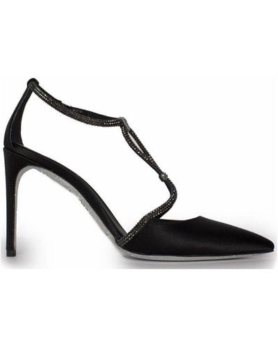 Rene Caovilla René Caovilla Embellished Pointed-toe Court Shoes - Black