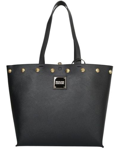 Versace Studded Shopper Bag - Black