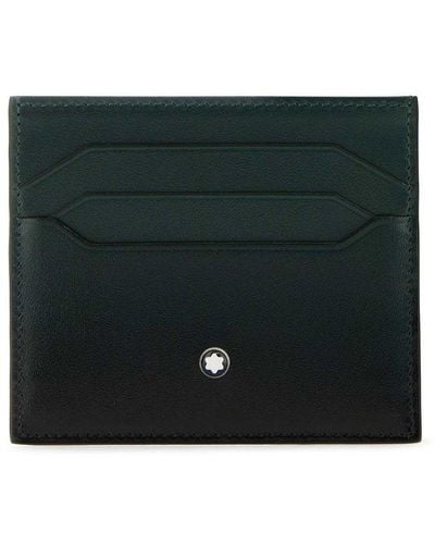 Montblanc Logo Stud Card Holder - Black