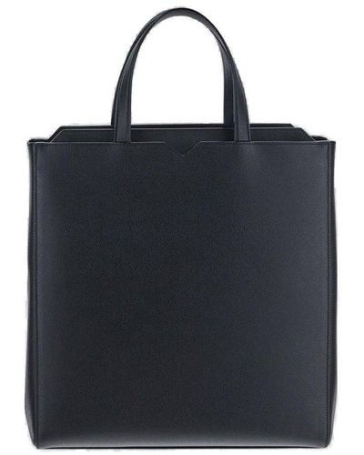 Valextra Top Handle Bag - Black