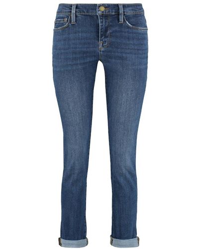 FRAME 5-pocket Straight-leg Jeans - Blue