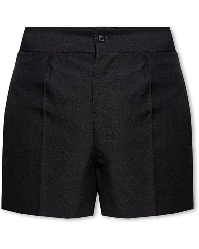 Maison Margiela Pleat Detailed Shorts - Black