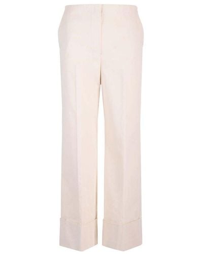 Theory Stretch Cotton Trousers - Pink