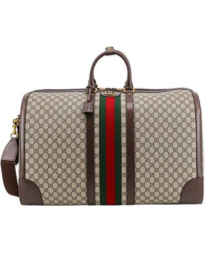 Gucci Medium Savoy Travel Bag - Brown