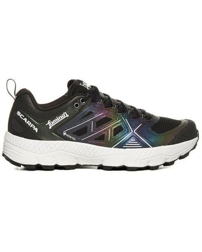 Herno Logo Printed Lace-up Trainers - Multicolour