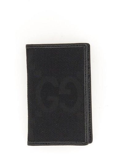 Gucci Jumbo GG Card Case - Black