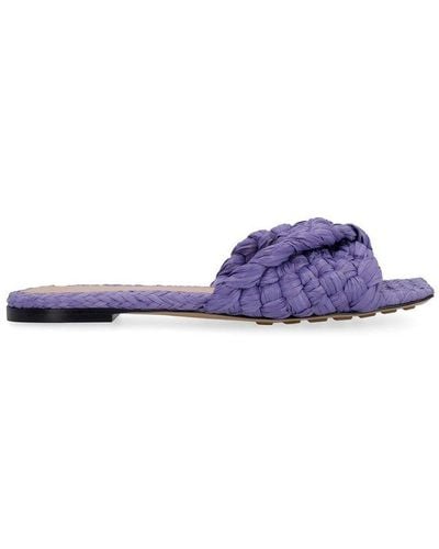 Bottega Veneta Stretch Flat Sandals - Purple