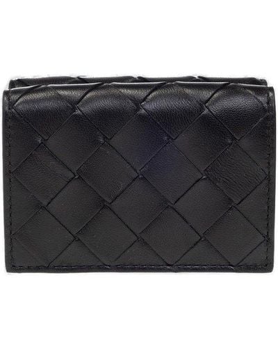 Bottega Veneta Leather Wallet - Black