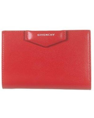 Givenchy Logo Printed Wallet - Red