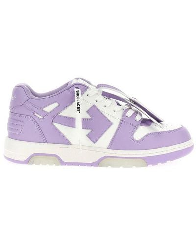 Off-White c/o Virgil Abloh Out Of Office Lace-up Sneakers - Purple