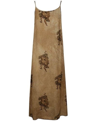 Uma Wang Strapped Anaya Dress - Natural