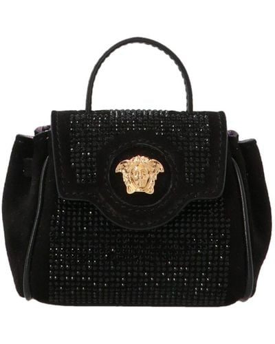 Versace 'la Medusa Mini' Shoulder Bag - Black