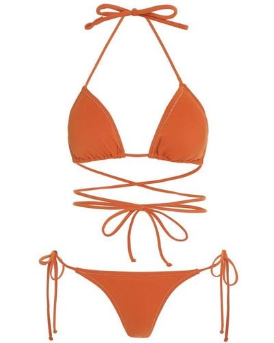 Reina Olga The Miami Halterneck Bikini Set - Orange